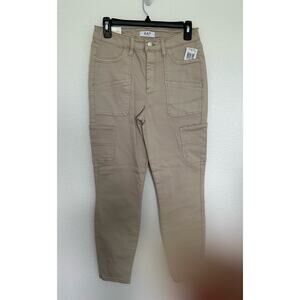 OAT Light Tan High Rise Utility Style Skinny Jean -28